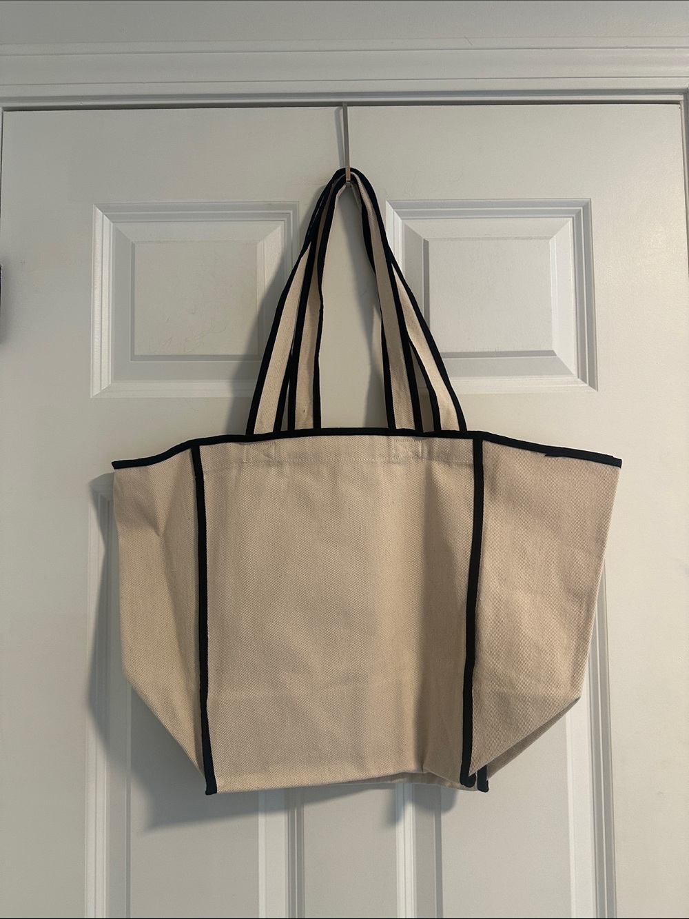 NWT Sézane Canvas Piped Tote Bag - Picture 6 of 7
